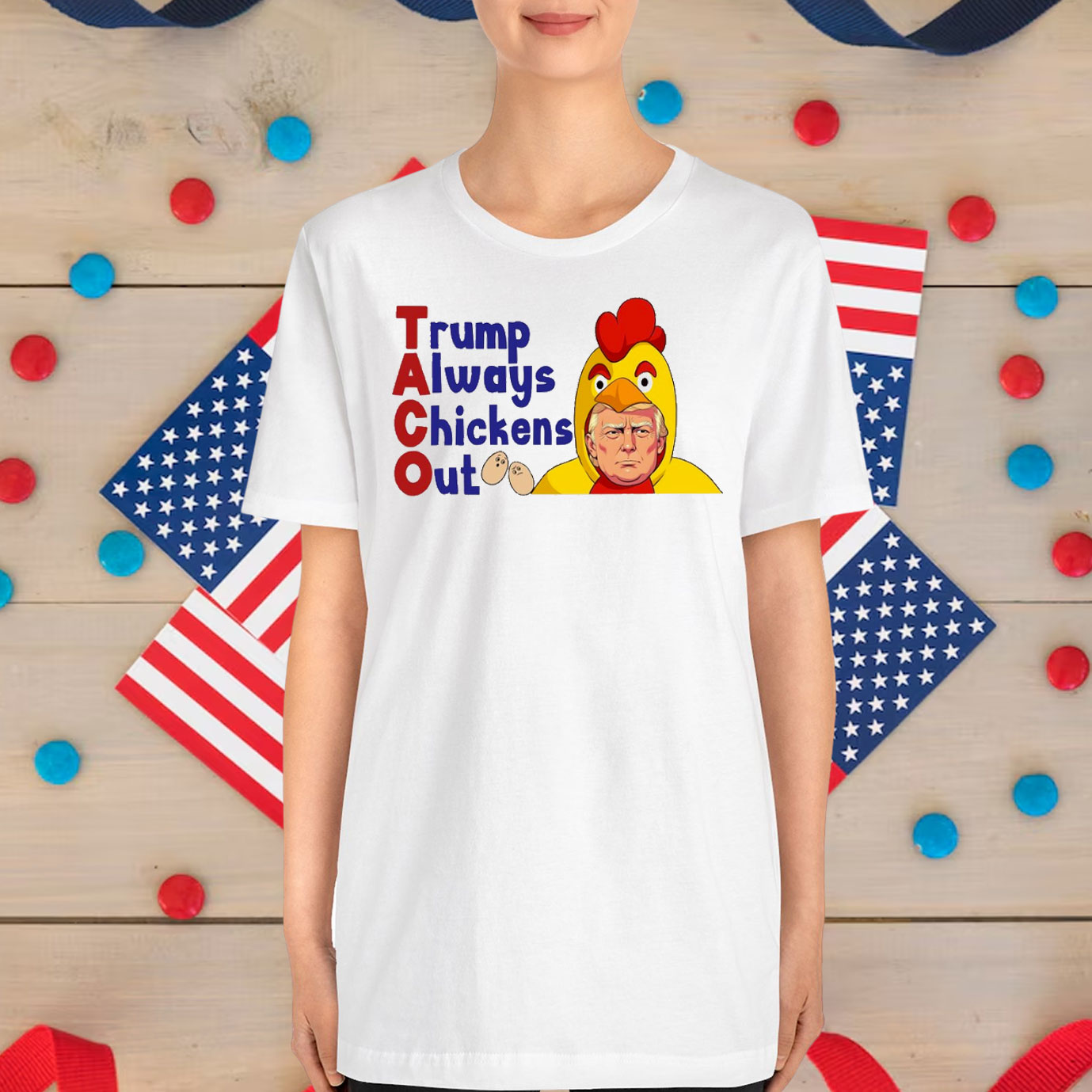 Funny Trump Always Chickens Out Unisex Shirt
