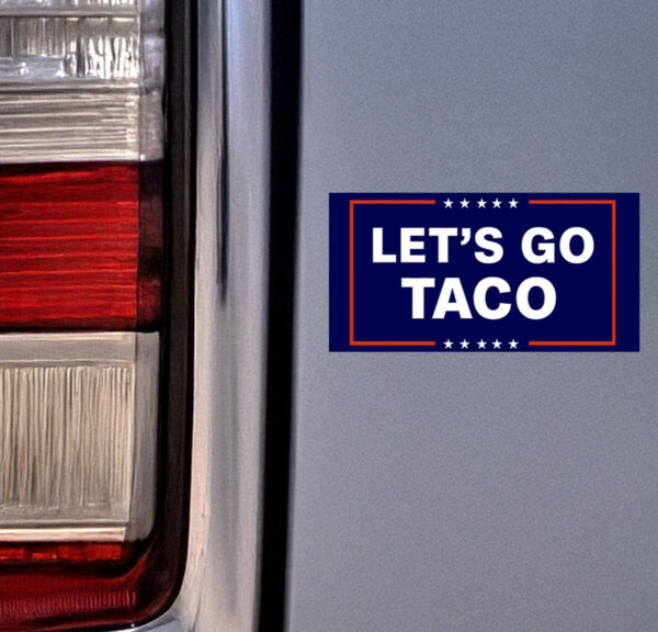 Let’s Go Taco Car Magnet - Image 2
