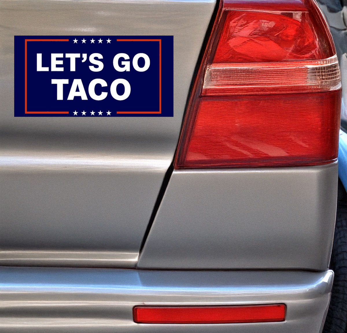 Let’s Go Taco Car Magnet Trump Always Chickens Out