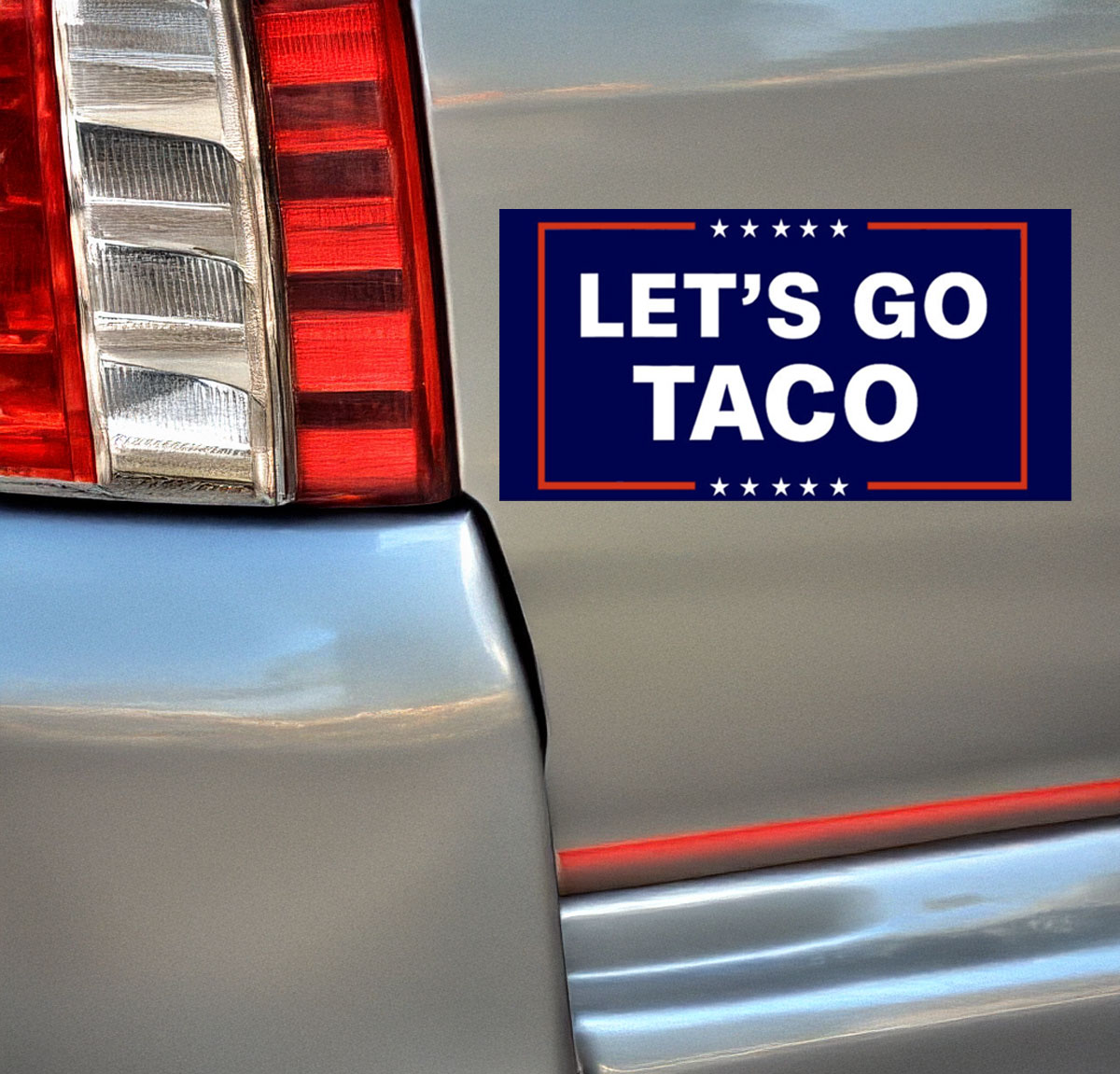Let’s Go Taco Trump Car Magnet