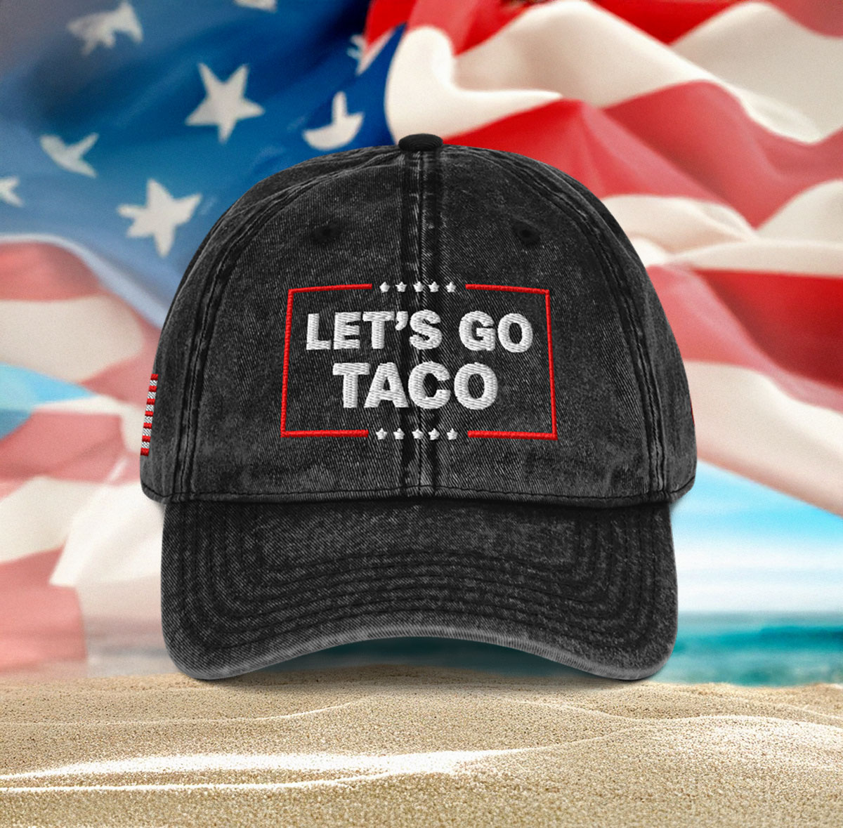 Let’s Go Taco Trump Vintage Cap