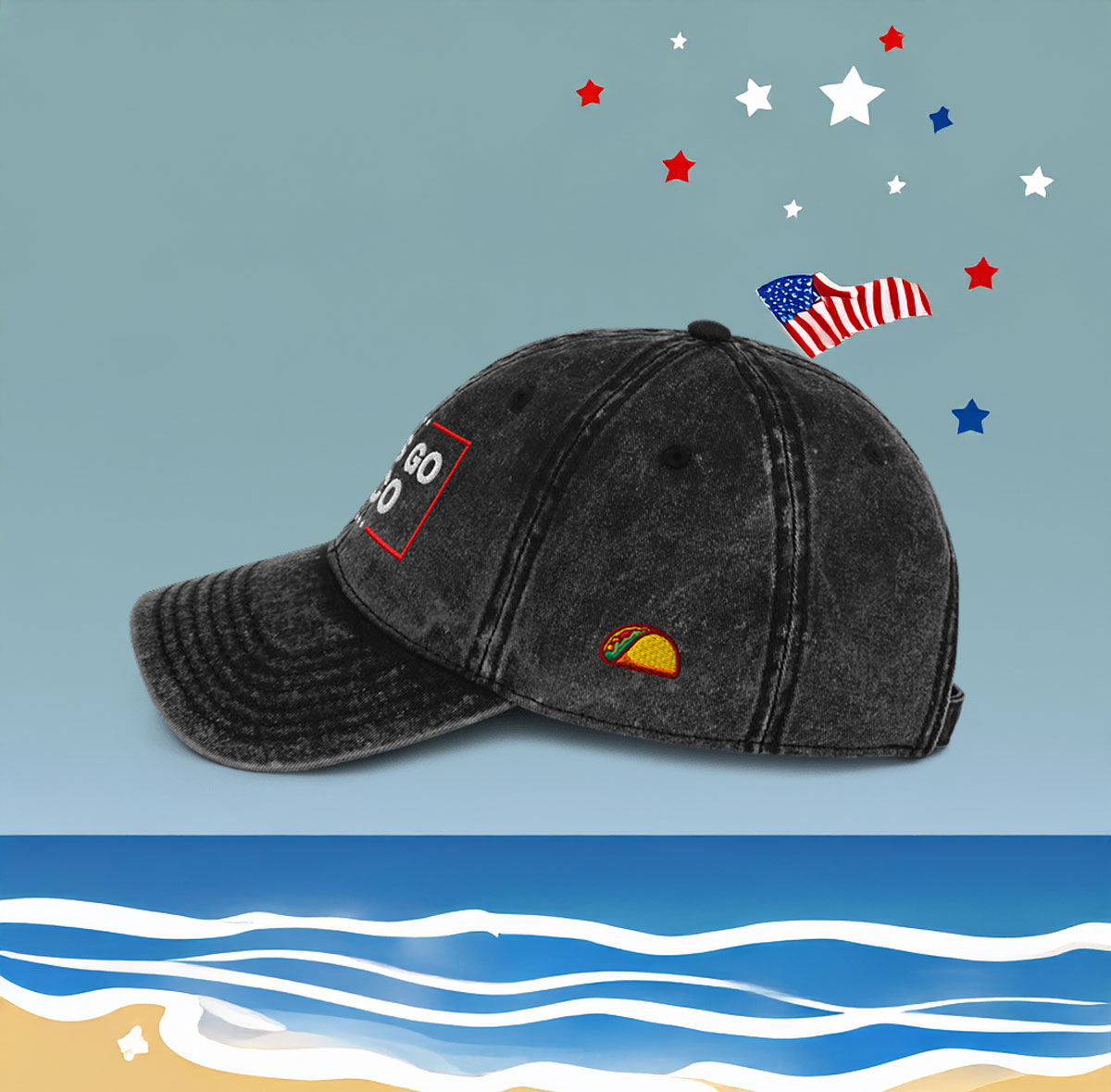 Let’s Go Taco Trump Vintage Cap
