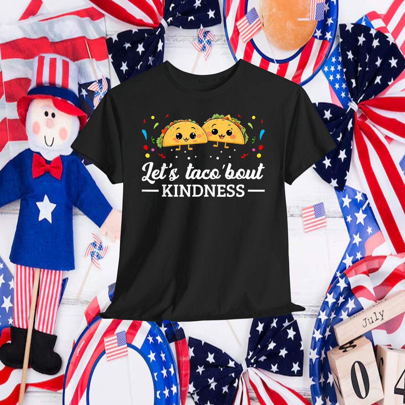 Let's Taco 'Bout Kindness Taco Food Lover T-Shirt