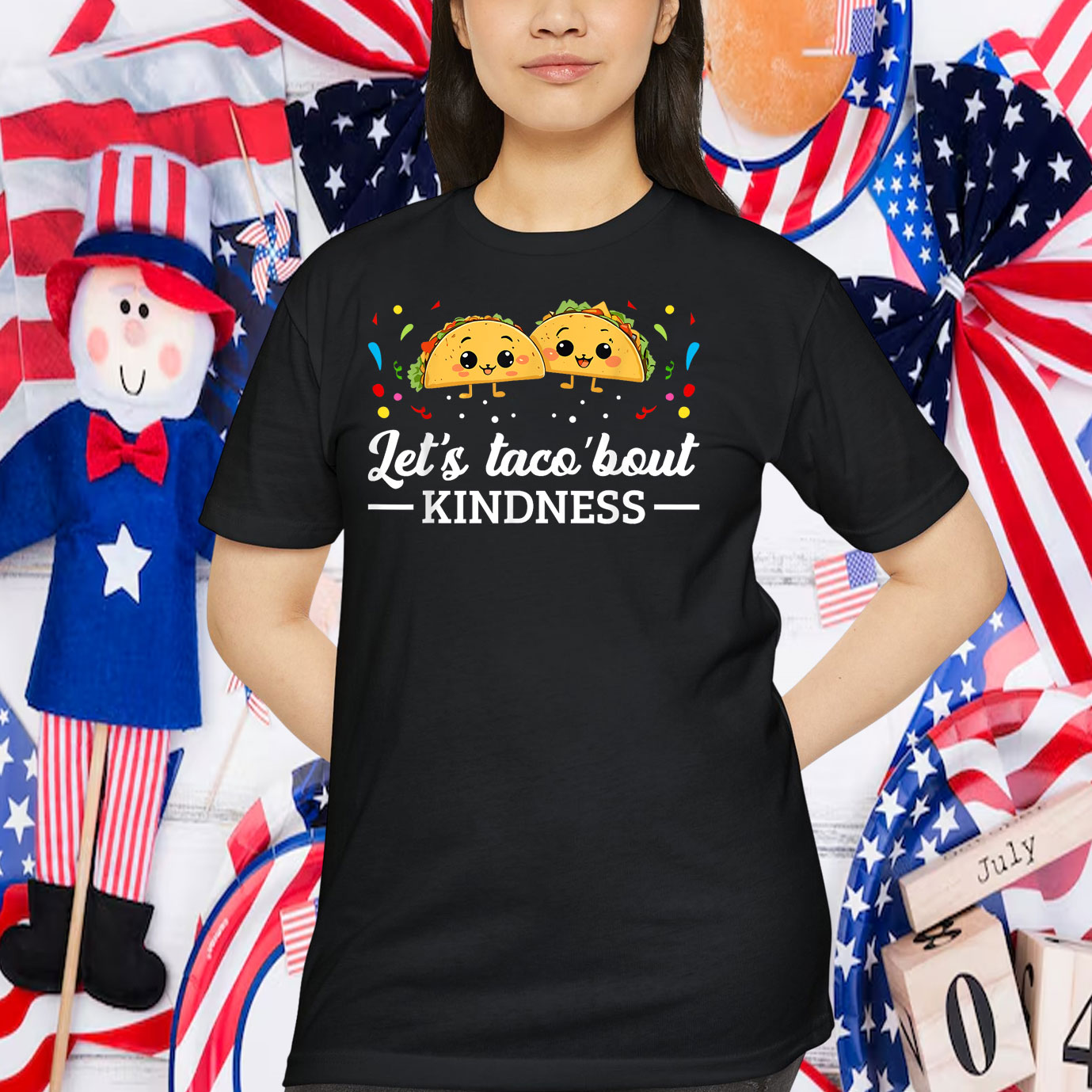 Let's Taco 'Bout Kindness Taco Food Lover T-Shirt