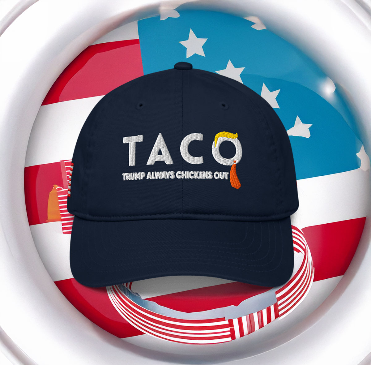TACO Trump Always Chickens Out Baseball Cap