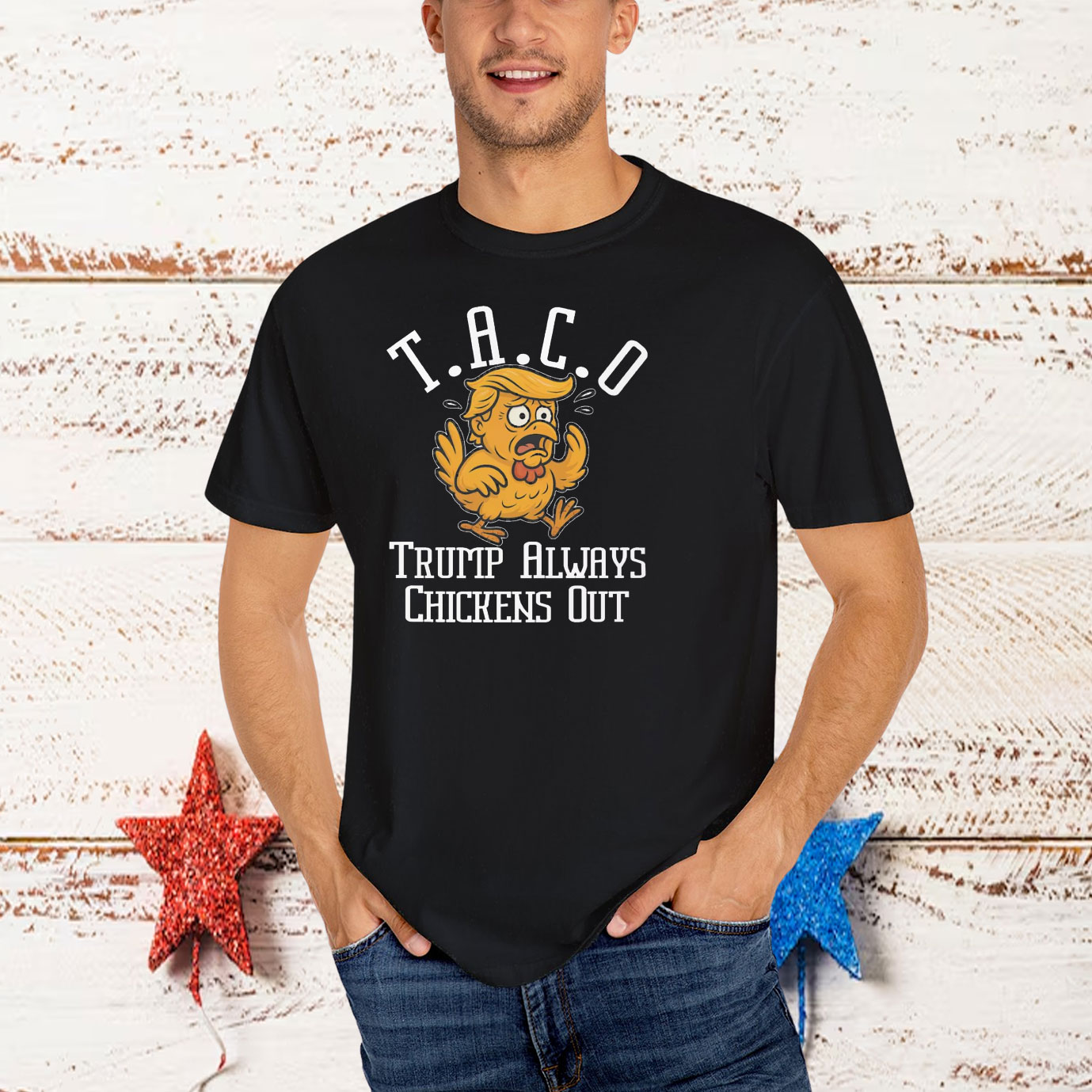 TACO - Trump Always Chickens Out Unisex Shirts