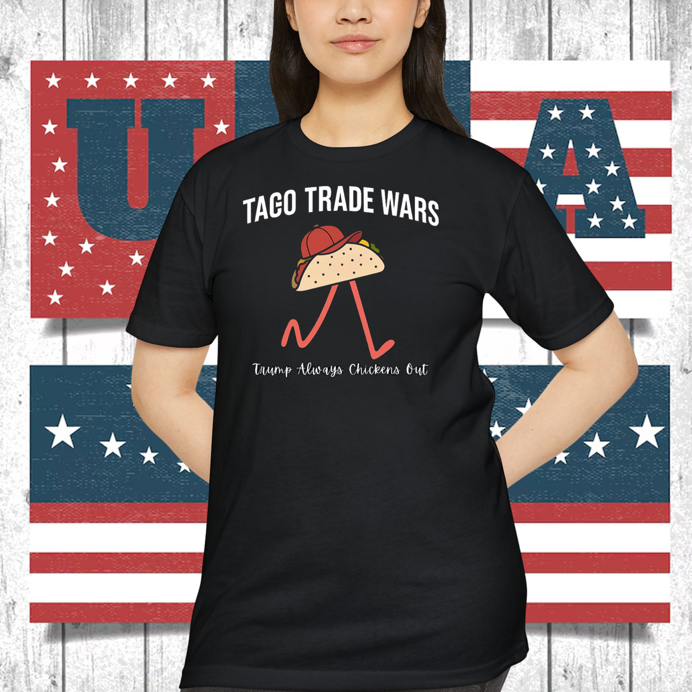 Taco Trade Wars – Trump Always Chickens Out Shirt