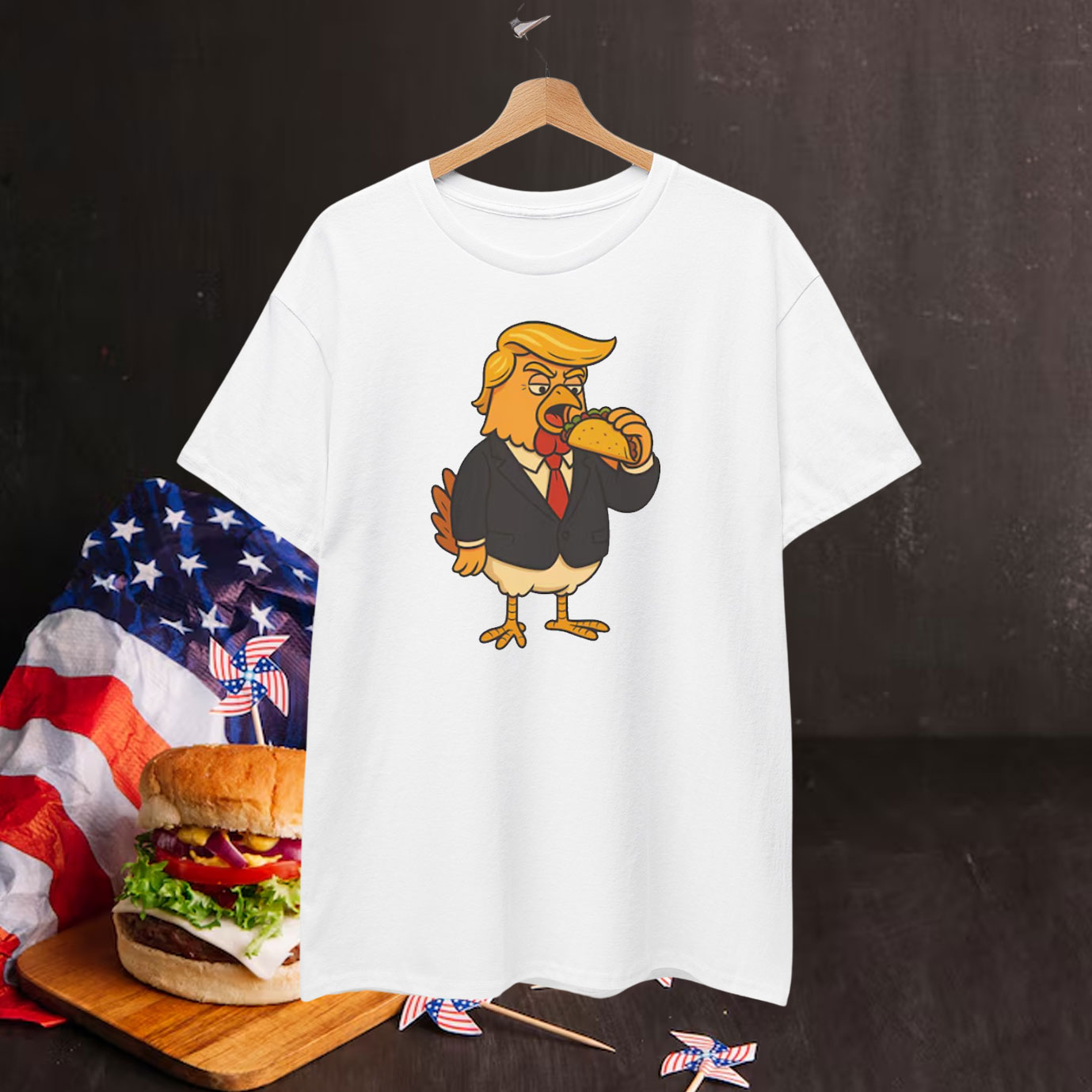 Taco Trump Always Chickens Out Shirts