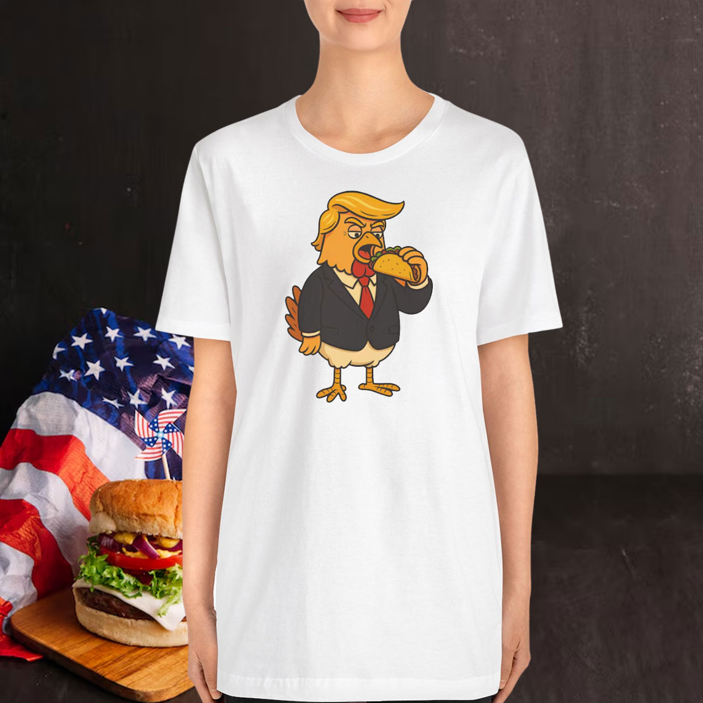 Taco Trump Always Chickens Out Shirts
