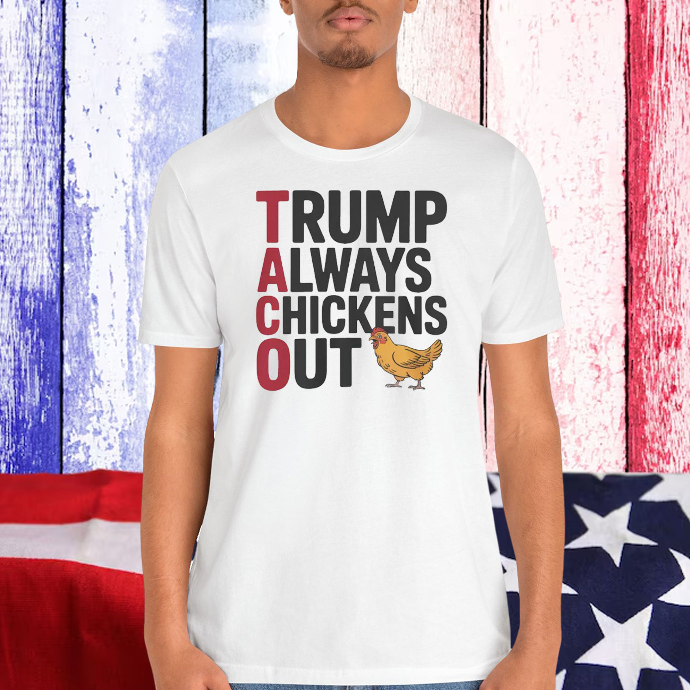 Trump Always Chickens Out Shirts