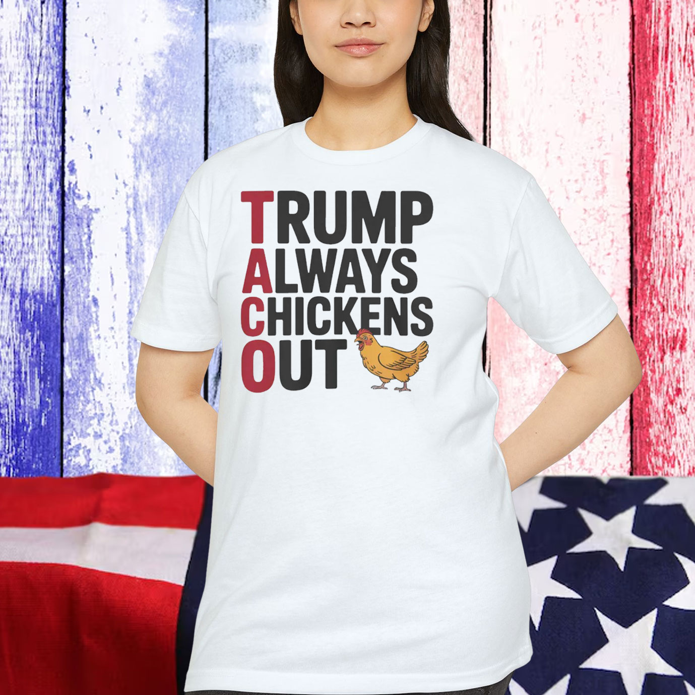 Trump Always Chickens Out Shirts