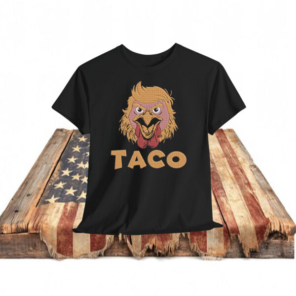 Embroidered Taco Trump Always Chickens Out Shirt