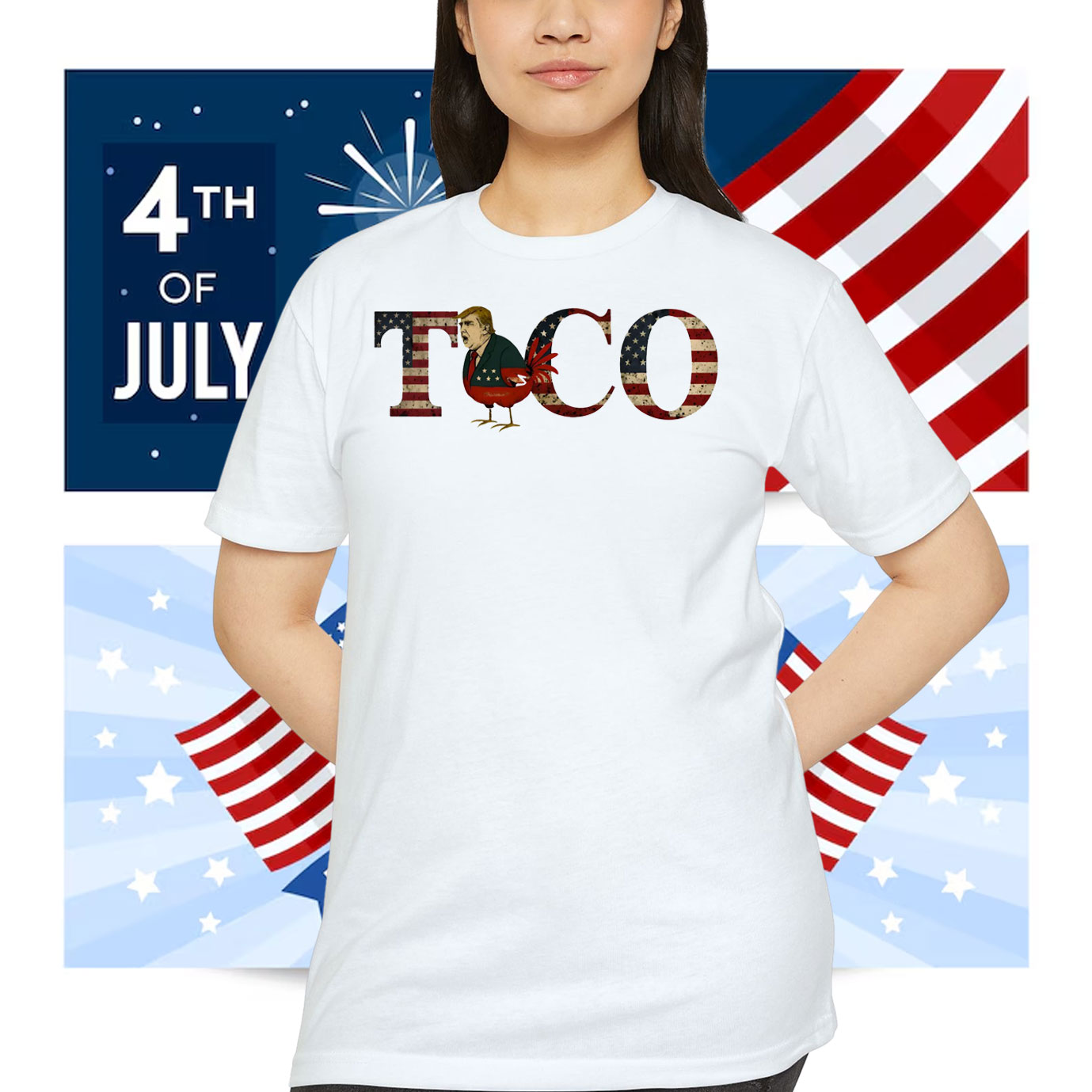 Funny Chickens Trump Taco Shirt