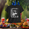 Funny Let's Go TACO Patriot Bold Humor Vintage American Flag Premium Shirt
