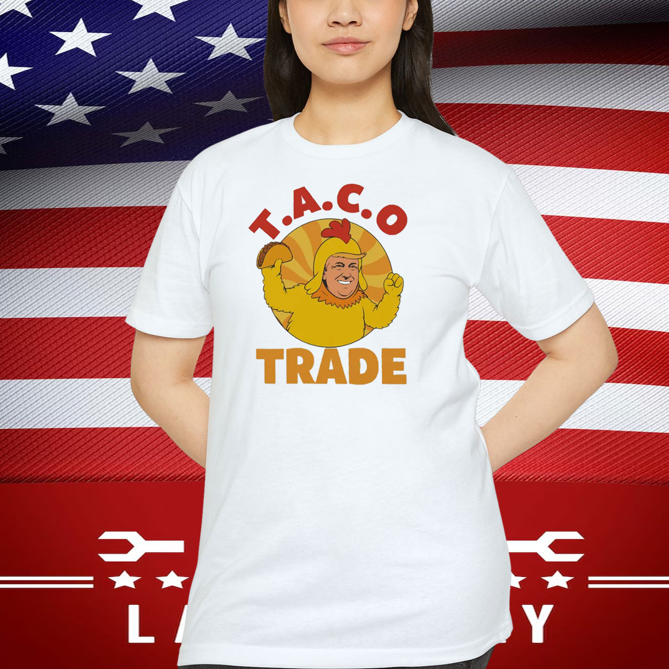 Funny Taco Trade Trump Chickens Shirt