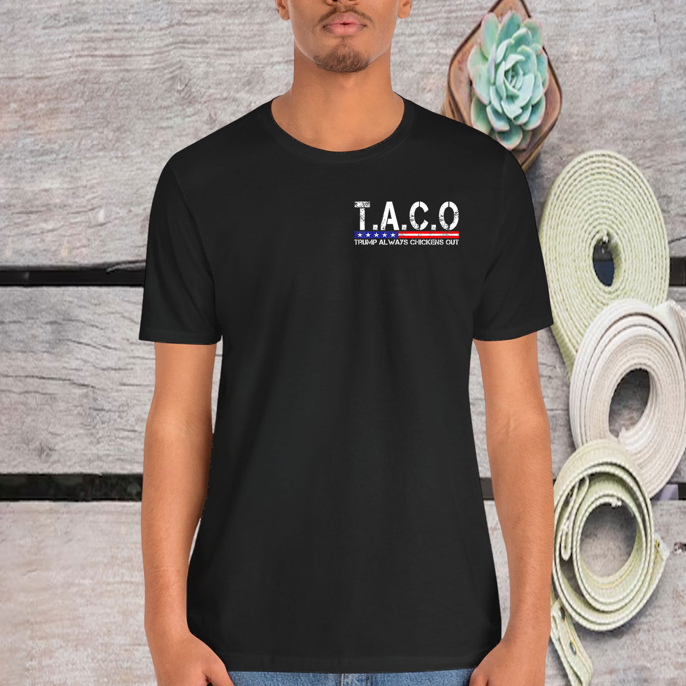 Funny Taco Trump Always Chickens Out For Men Women Shirts