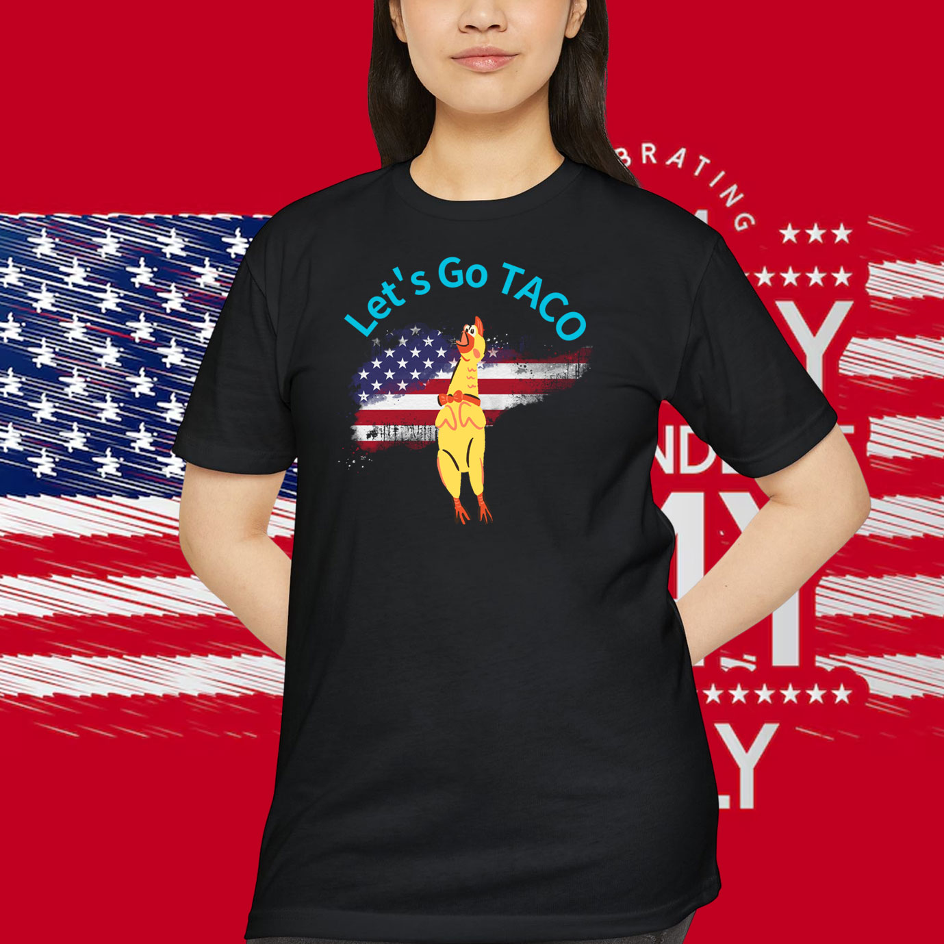 Let's Go TACO Chicken Shirt