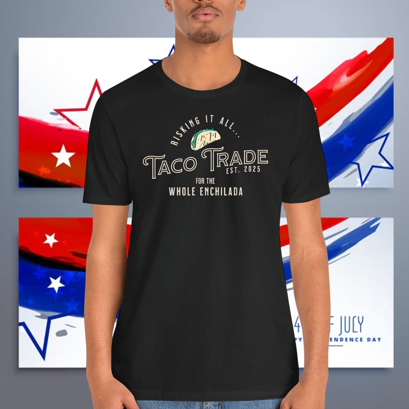 Let's Go TACO Trade Funny Political Trading - Chickening Out Shirt