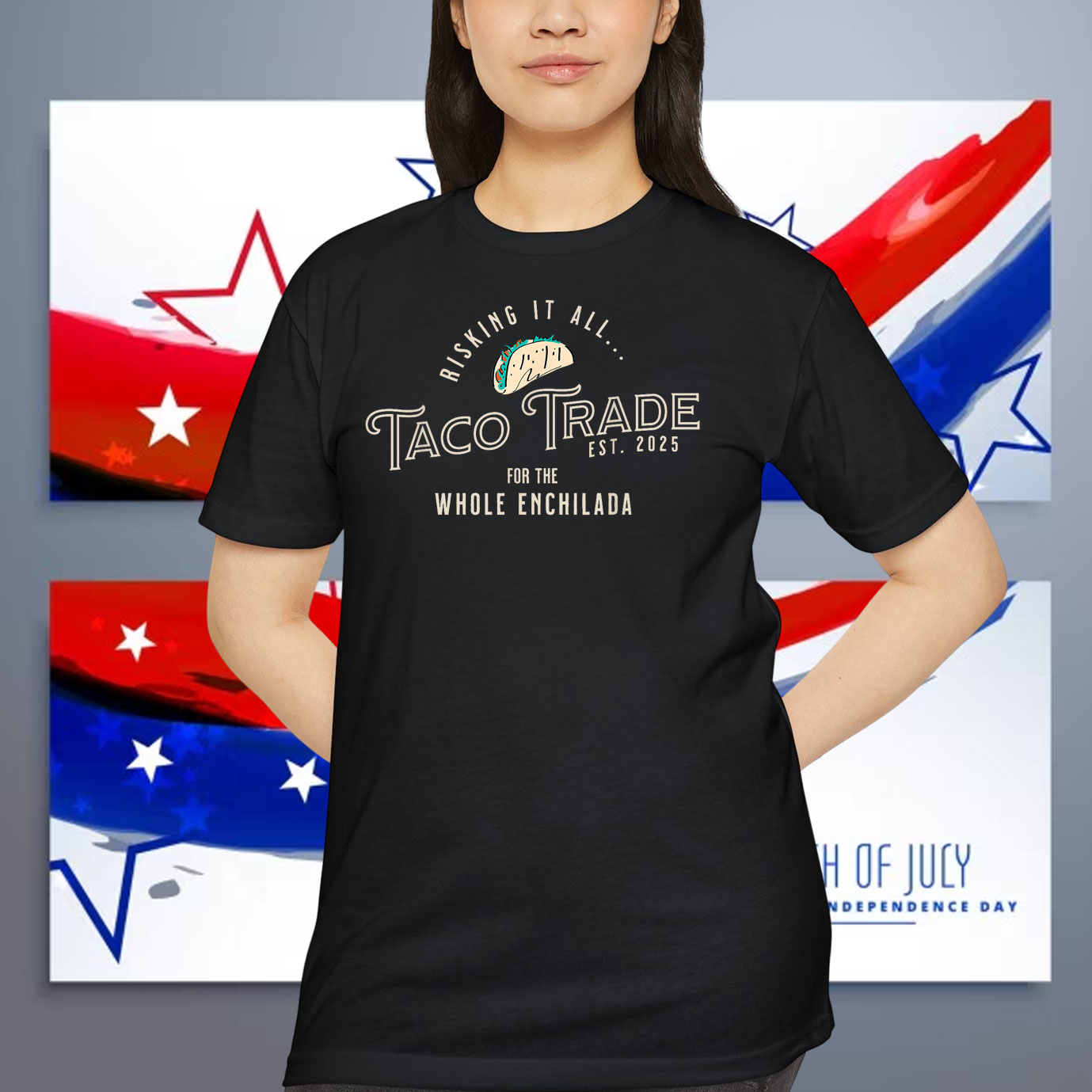 Let's Go TACO Trade Funny Political Trading - Chickening Out Shirt