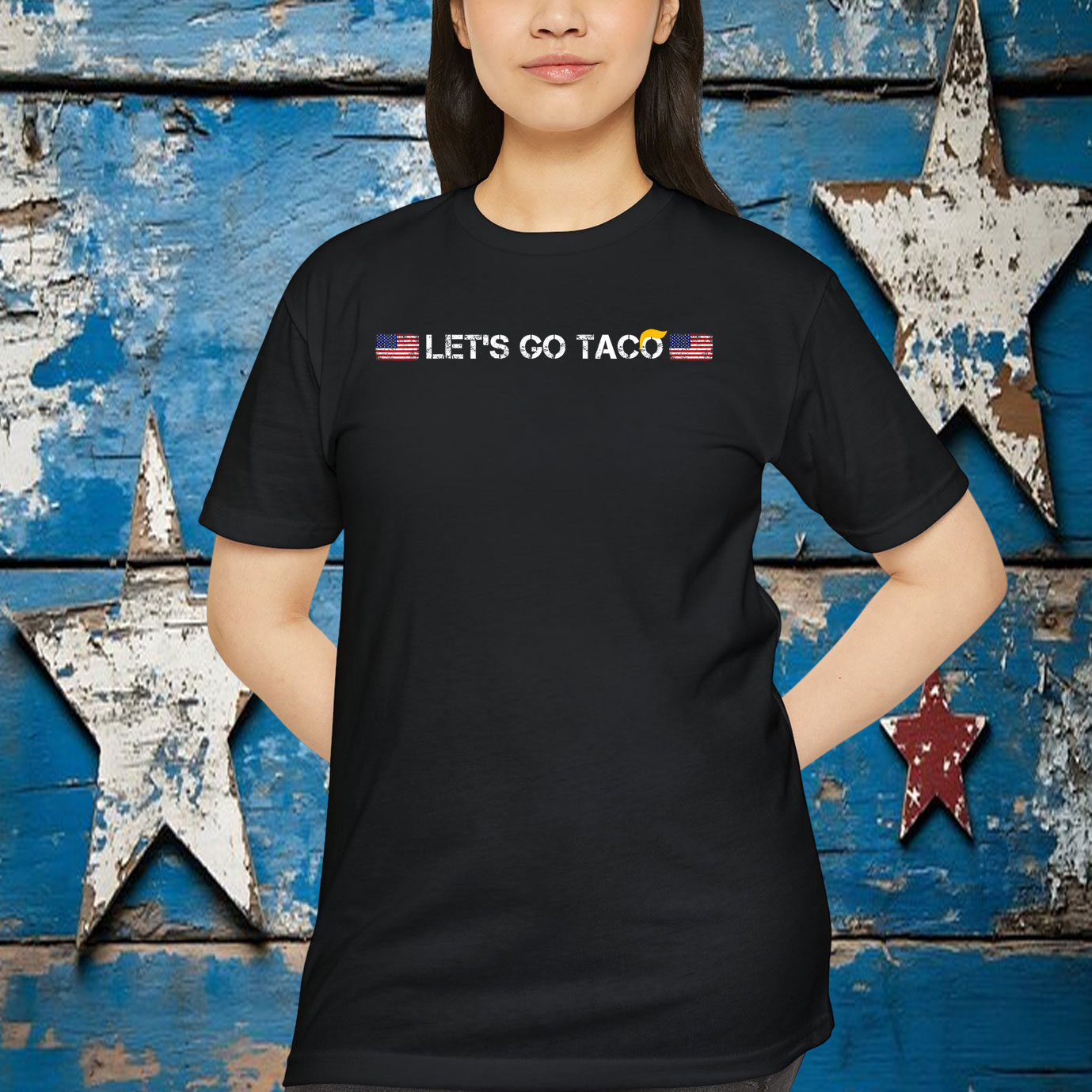 Let's Go Taco America Flag Shirts