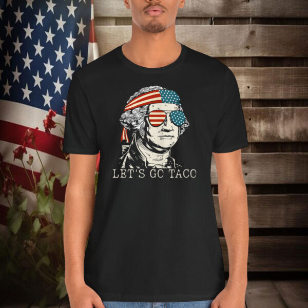 Let's Go Taco Funny USA US vintage flag Shirt