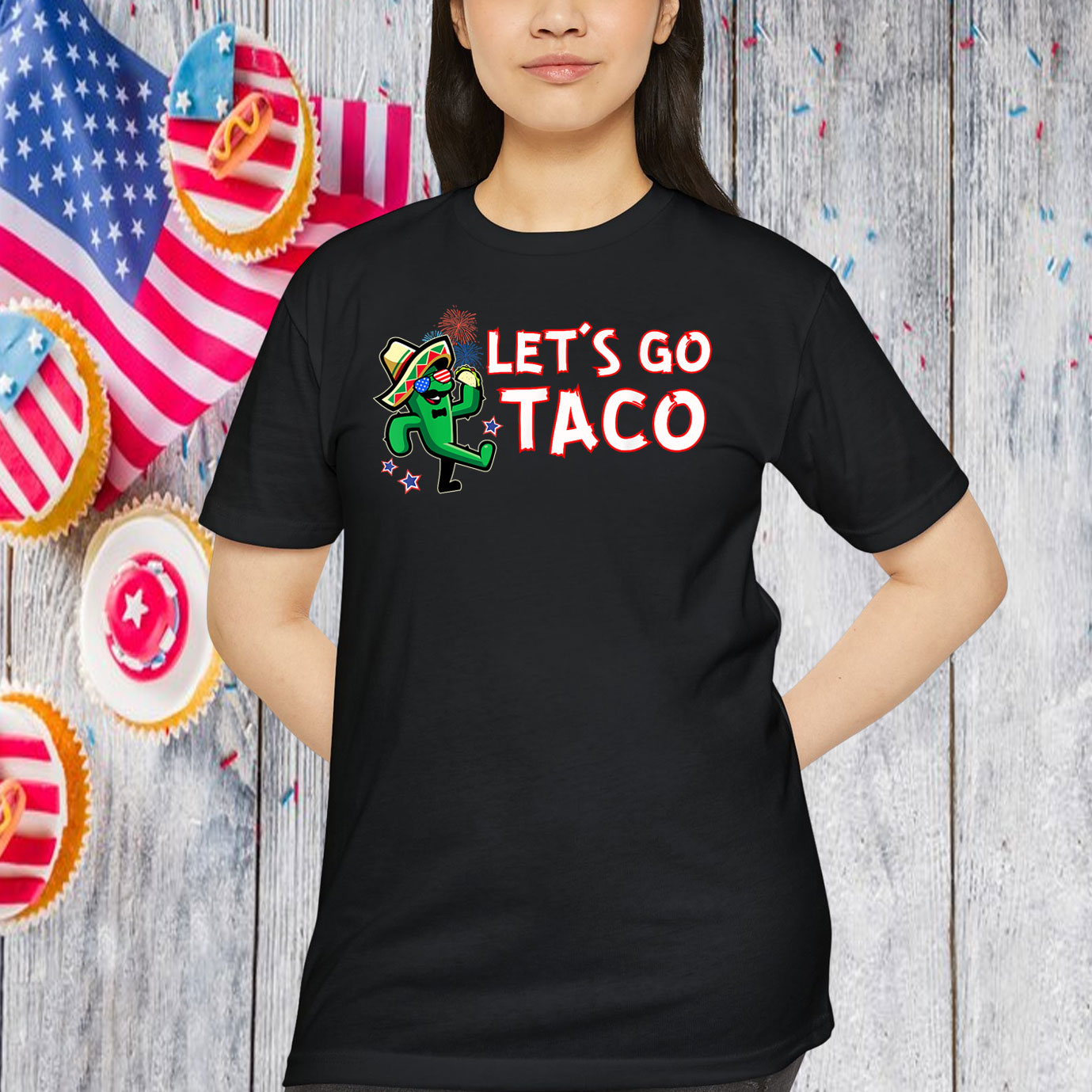 Let's Go Taco Trump Always Chickens Out Shirts
