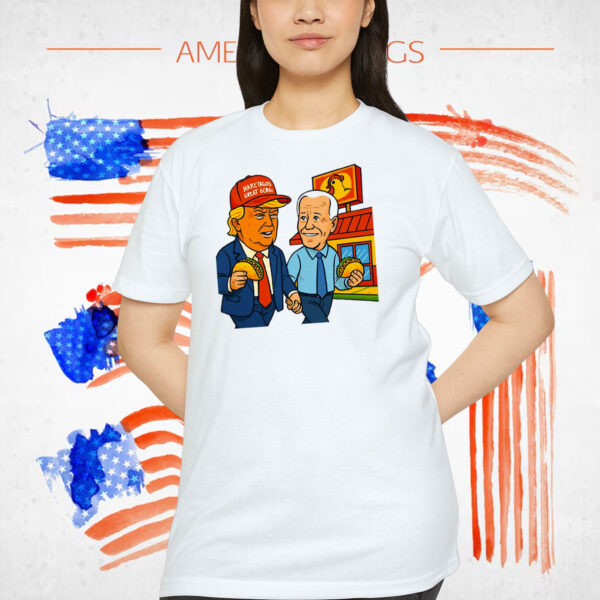 Let's Go Taco Trump vs Biden Always Chickens Out Shirt