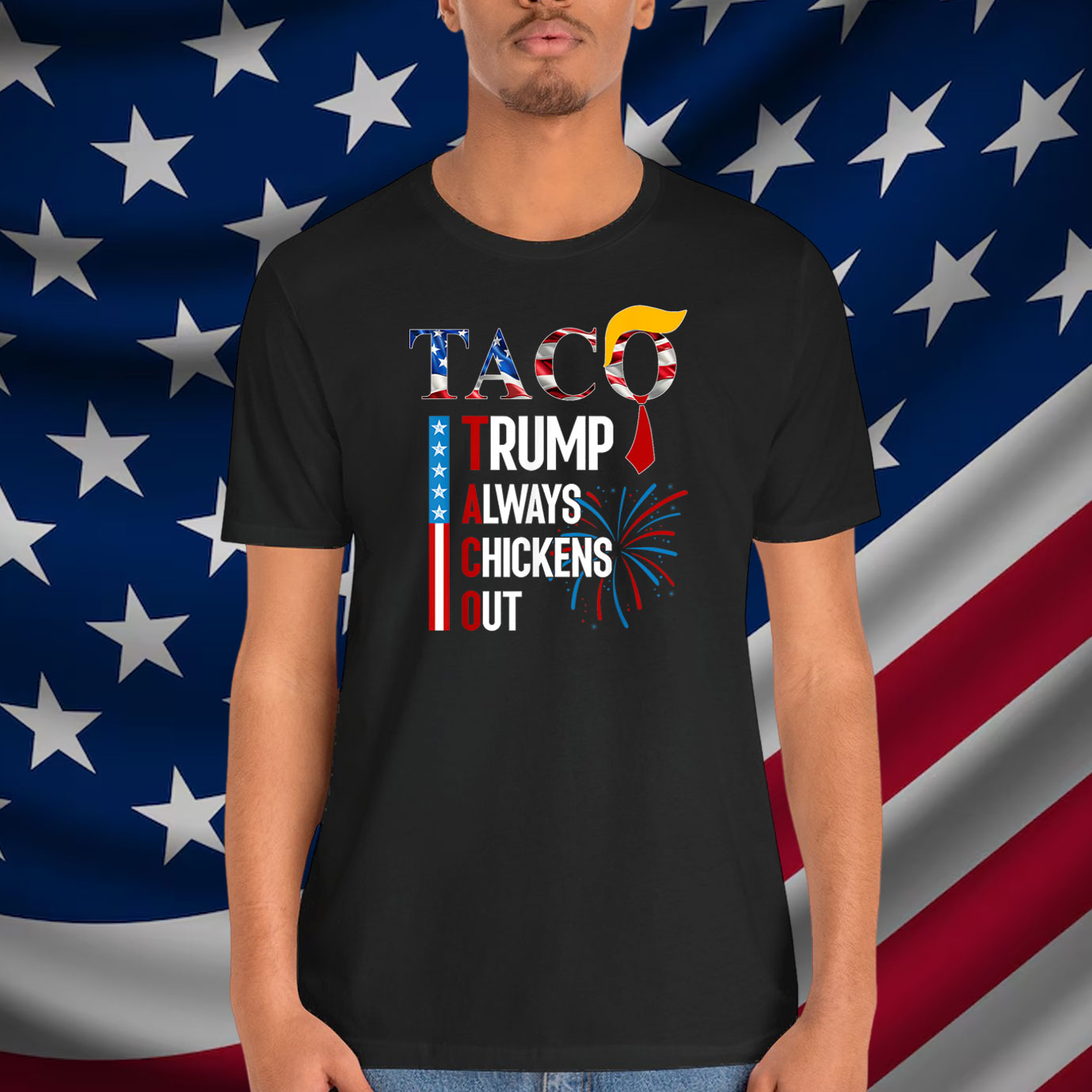 Official 2025 Taco Trump Always Chickens Out Shirt