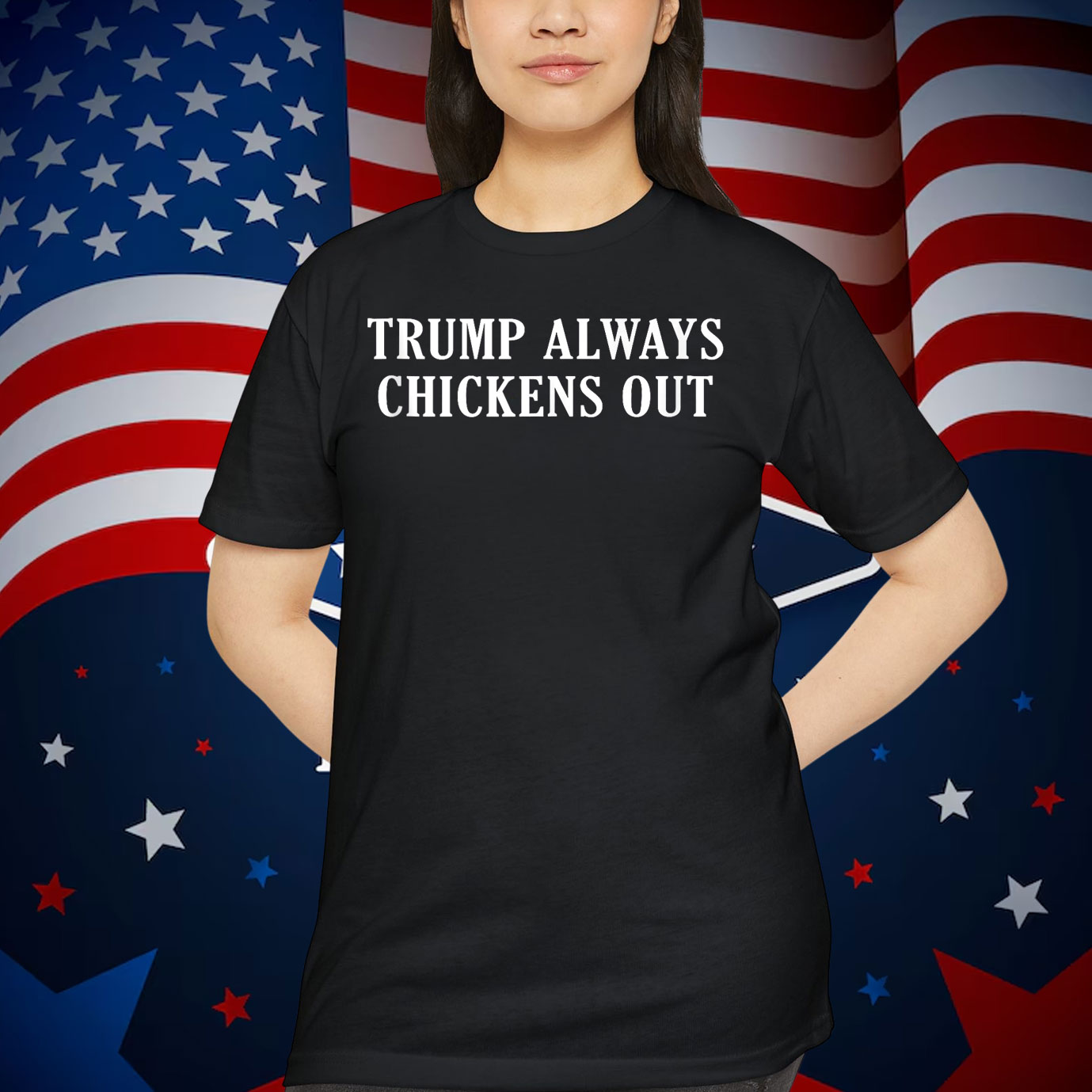 Official Trump Always Chickens Out Shirt