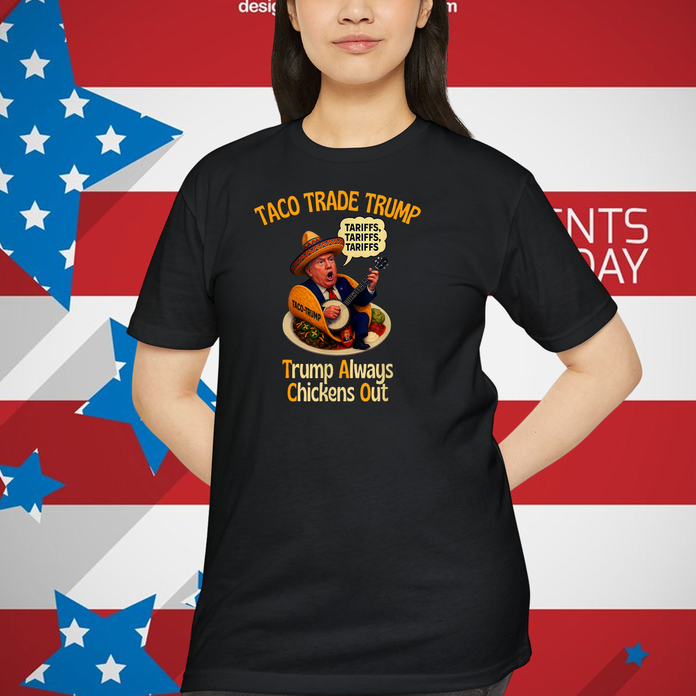 TACO Trade Trump Always Chickens Out Tariffs Shirt