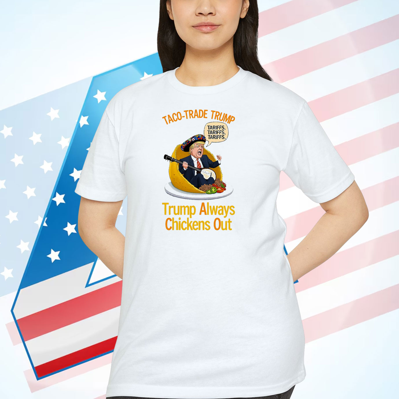 Taco-Trade Trump Trump Always Chickens Out Shirt