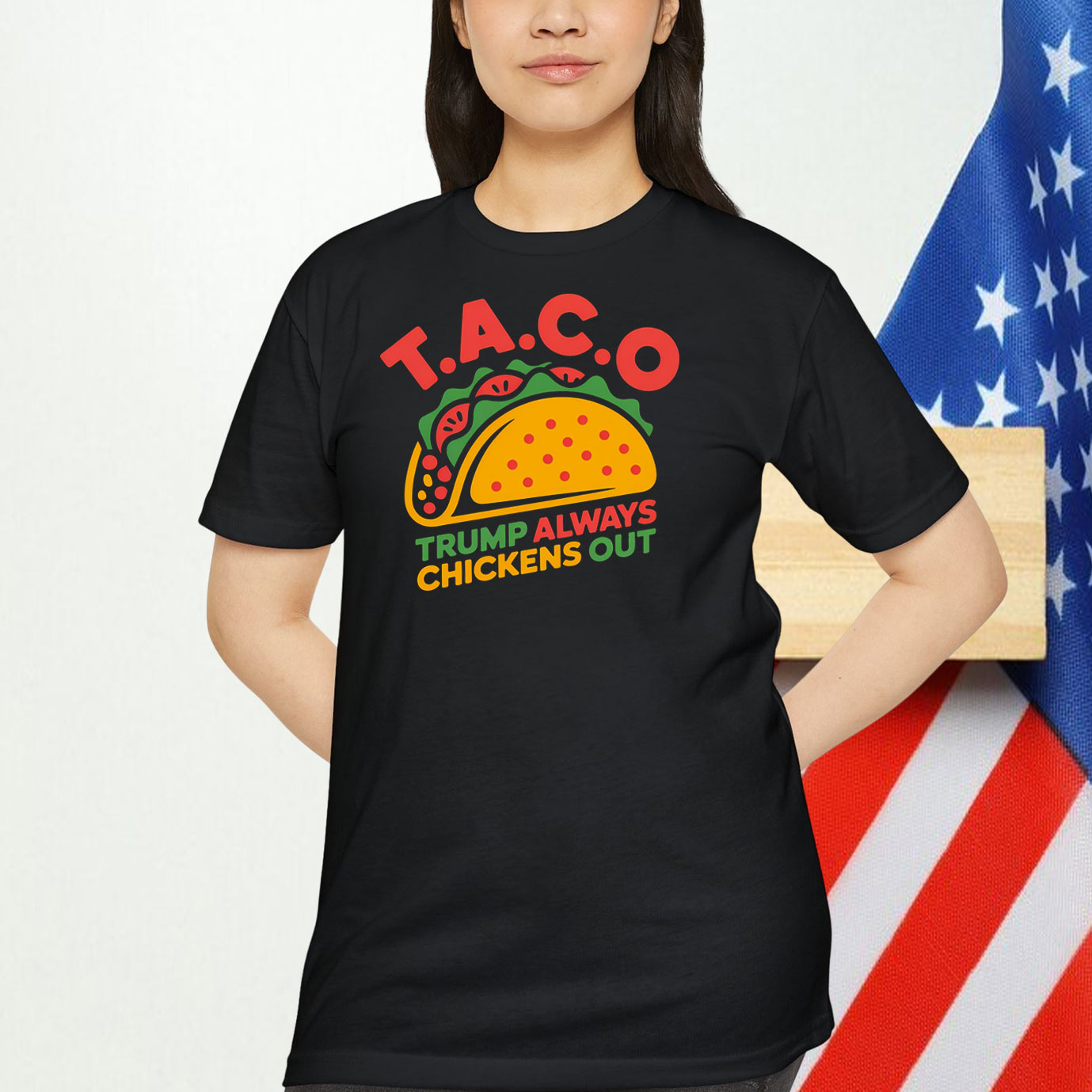 Taco Trump Always Chicken Out Unisex Shirt