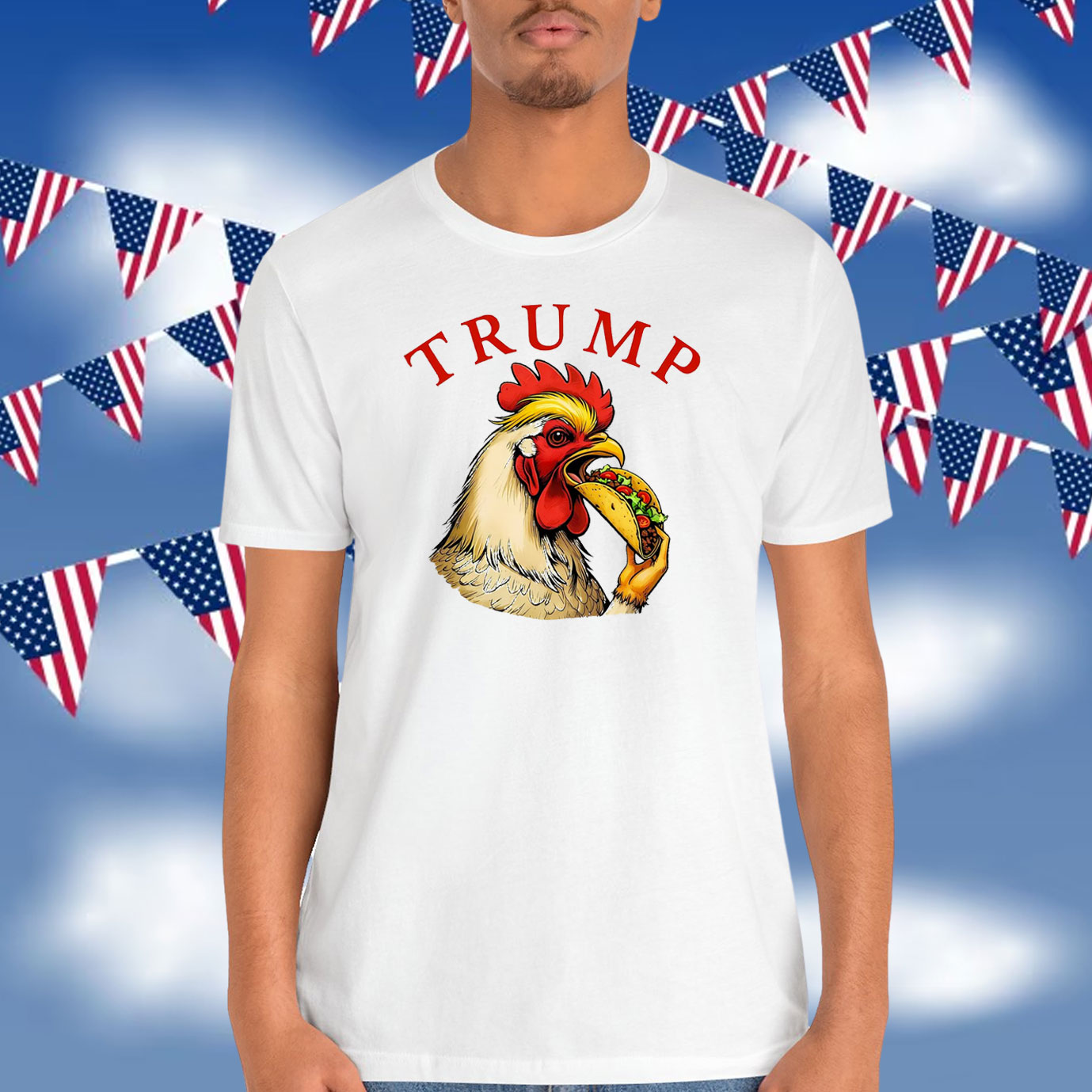 Trump Always Chickens Out Funny Political TACO Shirt