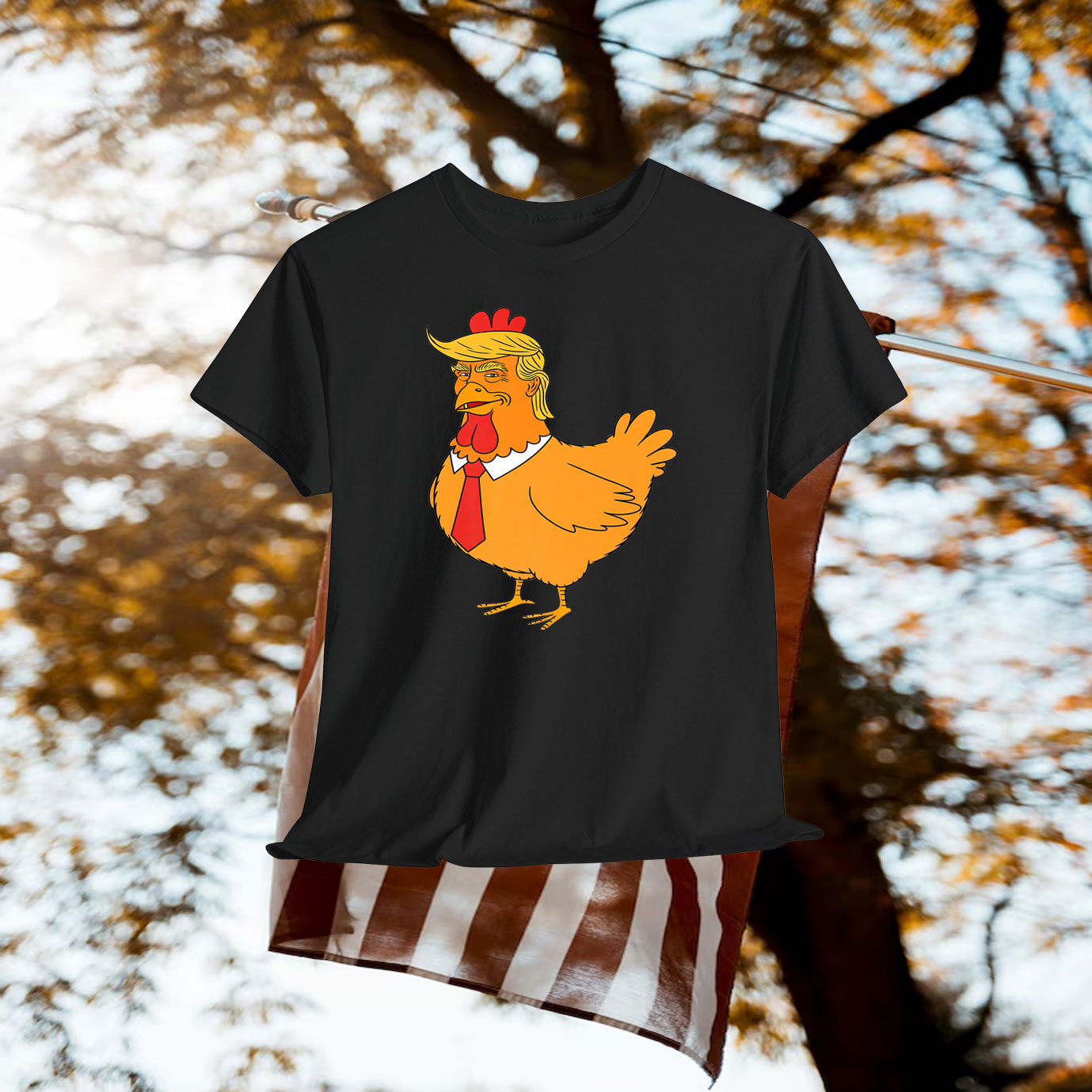 Trump Always Chickens Out Premium Shirt