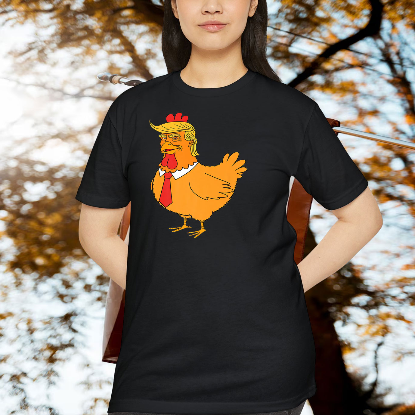 Trump Always Chickens Out Premium Shirt