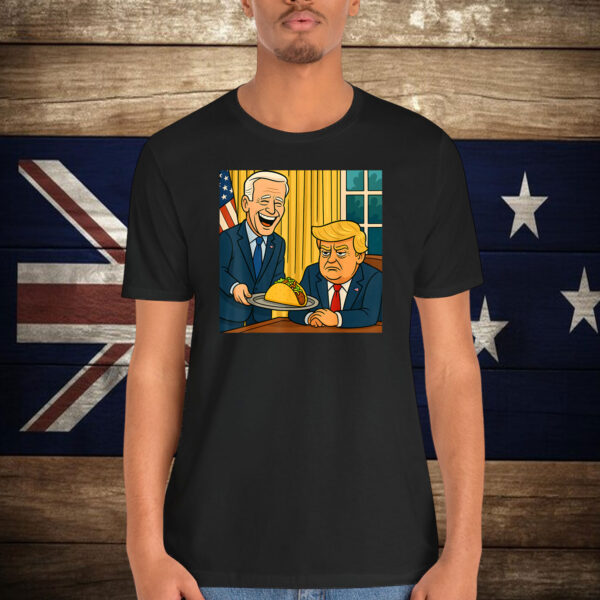 Trumps Always Chickens Out Funny Taco Shirt