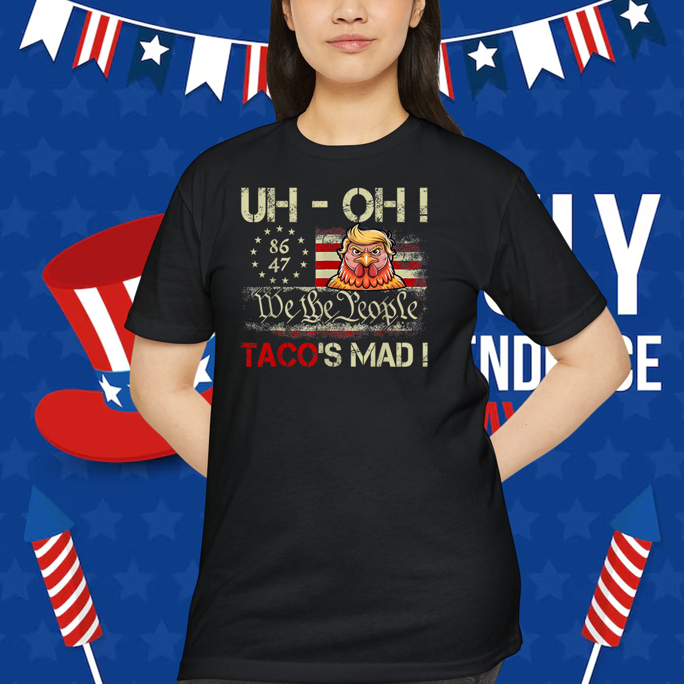 Uh-oh Taco's Mad! We The People Trump Chickens Shirt